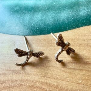 Sterling Silver Dragonfly Earrings